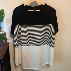 SOLD 🚫🚫🚫NWOT Plus Size Emery Rose 3X Short Sleeved Striped Top